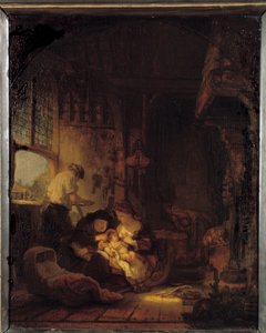 Harmenszoon van Rijn dit Rembrandt'ın Kutsal Aile Tablosu (1606-1669) by Rembrandt van Rijn