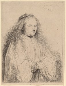 Küçük Yahudi Gelin (Saskia Saint Catherine olarak) by Rembrandt van Rijn
