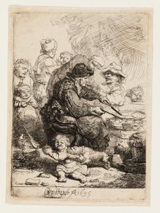 gözleme kadın by Rembrandt van Rijn