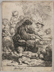 Gözleme Kadın, 1635. by Rembrandt van Rijn