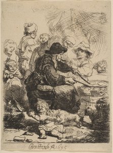 Gözleme Kadın, 1635. by Rembrandt van Rijn