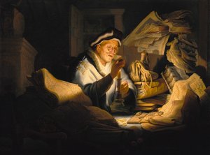 Zengin Budala benzetmesi, 1627. by Rembrandt van Rijn
