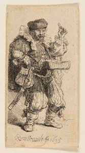 şarlatan avcısı by Rembrandt van Rijn