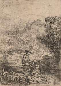 Çoban ve Ailesi, 1644. by Rembrandt van Rijn