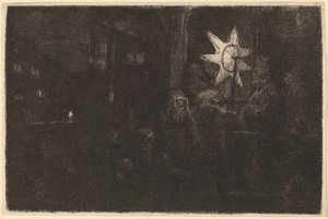 Kralların Yıldızı: Bir Gece Parçası by Rembrandt van Rijn