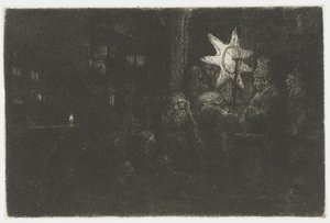 Kralların Yıldızı: bir gece parçası by Rembrandt van Rijn