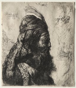 Üçüncü Doğulu Kafa by Rembrandt van Rijn