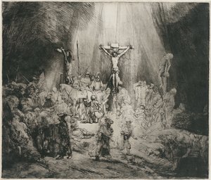 Üç Haç, c. 1653 by Rembrandt van Rijn