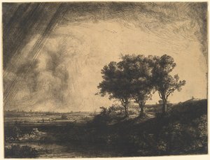 Üç Ağaç by Rembrandt van Rijn