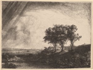 Üç Ağaç by Rembrandt van Rijn