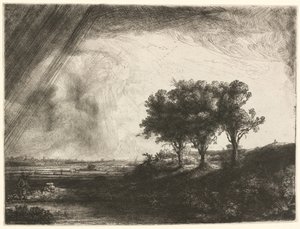 Üç Ağaç by Rembrandt van Rijn
