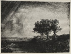 Üç Ağaç by Rembrandt van Rijn