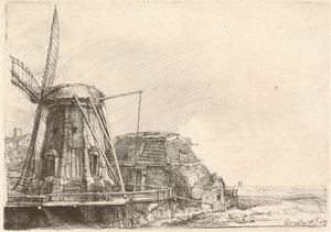 yel değirmeni by Rembrandt van Rijn