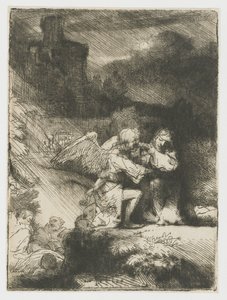 Bahçedeki ızdırap by Rembrandt van Rijn