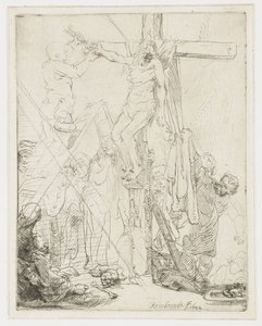 Haçtan iniş: bir eskiz by Rembrandt van Rijn