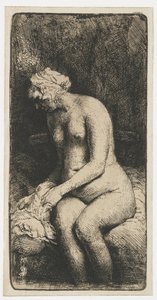 Derede Ayaklarını Yıkanan Kadın Derede Ayaklarını Yıkanan Kadın by Rembrandt van Rijn