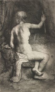 Oklu Kadın, 1661. by Rembrandt van Rijn