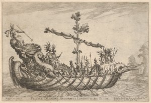 Argonotların Gemileri serisinden Peleus ve Telamon, düğün kutlaması için..., 1608. by Remigio Cantagallina
