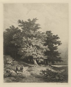 Bir orman kenarında rakamlar by Remigius Adrianus Haanen