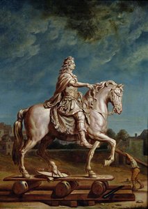 Transporting the Equestrian Statue of Louis XIV from the Workshop at the Convent of the Capucines in 1669, after 1669 