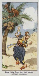 Doğu Atasözü: İyi meyve suyu sıkmadan çıkar (renkli taş) by René Bull