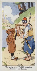 Doğu Atasözü: Türkçe bir sorunun cevabı Türkçe olmalıdır (renkli taş) by René Bull