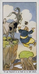Ötesine geçmek yetersiz kalmak kadar kötüdür (renkli taş) by René Bull