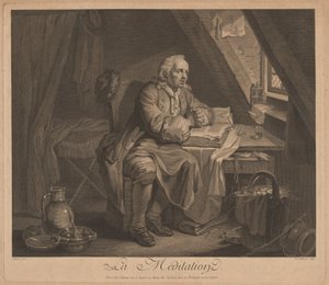 Meditasyon by René Gaillard, after Johann Eleazar Schenau
