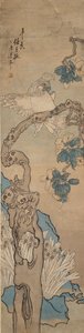 Çiçek ağacındaki papağan, 1835-1893 by Ren Xun