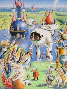 BOSCH-Golf, 2016, Kağıt üzerine renkli karakalem