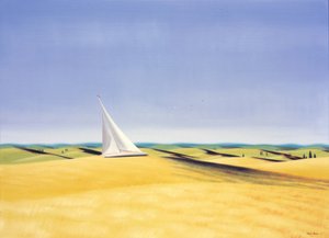 Toskana#39;da Yelken, 2001, Tuval üzerine yağlıboya by Rene Boin