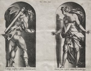 İki Nişte Cephalus ve Procris by Rene Boyvin