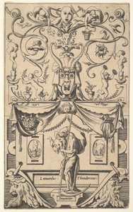 Satürn figürlü panel, levha 1, yakl. 1550-65. by Rene Boyvin
