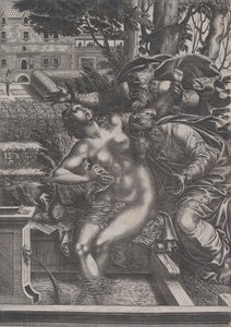 Susanna ve Yaşlılar. by Rene Boyvin