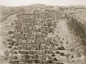 Timbuktu kasabasının bir tepeden görünümü, Journal dun Voyage a Tombouctou et a Jenne