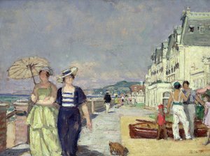 Cabourg sahilinde zarif kadınlar, 1929 dolayları (tuval üzerine yağlı boya)