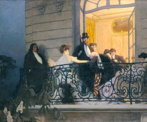 Balkon (tuval üzerine yağlıboya)