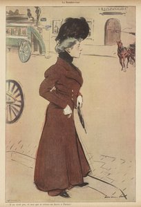 Kadın planlı bir buluşmada ayağa kalktı (renkli taş) by Rene George Hermann Paul