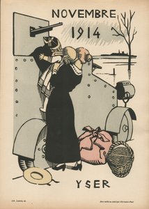 Savaş Takvimi (1. yıl? Ağustos 1914-Temmuz 1915) (renkli gravür)