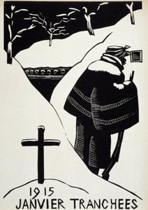 Ocak 1915: les siperler - “” Savaş Takvimi”nde, hasta. Herman-Paul, Librairie Lutetia, Paris tarafından by Rene George Hermann Paul