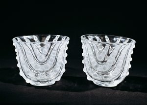 Cam vazolar, yaklaşık 1930, Rene Lalique (1860-1945), Rene Lalique et Cie Alsace Glassworks tarafından üretildi. Fransa, 20. yüzyıl. by Rene Jules Lalique