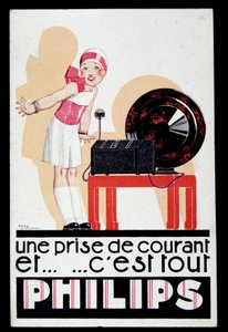 Philips radyo seti için reklam, v.1930