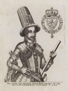 İskoçya Kralı VI. James (gravür) by Renold (after) Elstrack