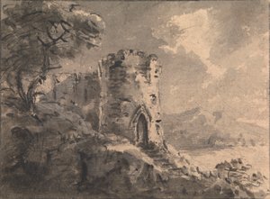 Yıkık Kale Manzarası by Rev. William Gilpin