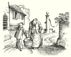 Hans Christian Andersen: Küçük Tuk (taş) by Rex (after) Whistler