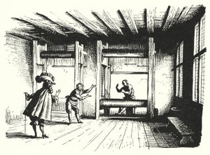 Hans Christian Andersen: İmparatorun Yeni Giysileri (taş) by Rex (after) Whistler