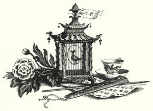 Hans Christian Andersen: Bülbül (taş) by Rex (after) Whistler