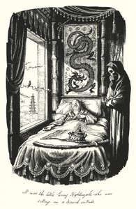 Hans Christian Andersen: Bülbül (taş) by Rex (after) Whistler