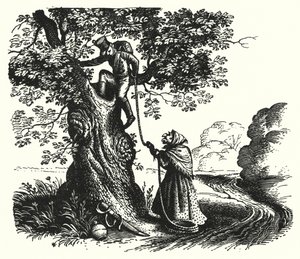Hans Christian Andersen: Tinder Kutusu (taş) by Rex (after) Whistler