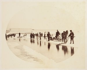 St Lawrence Nehri üzerinde buz kesme